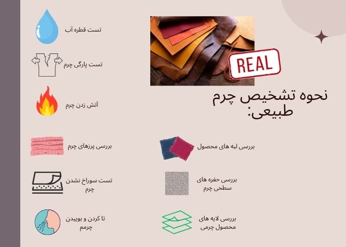 تشخیص چرم اصل از فرع